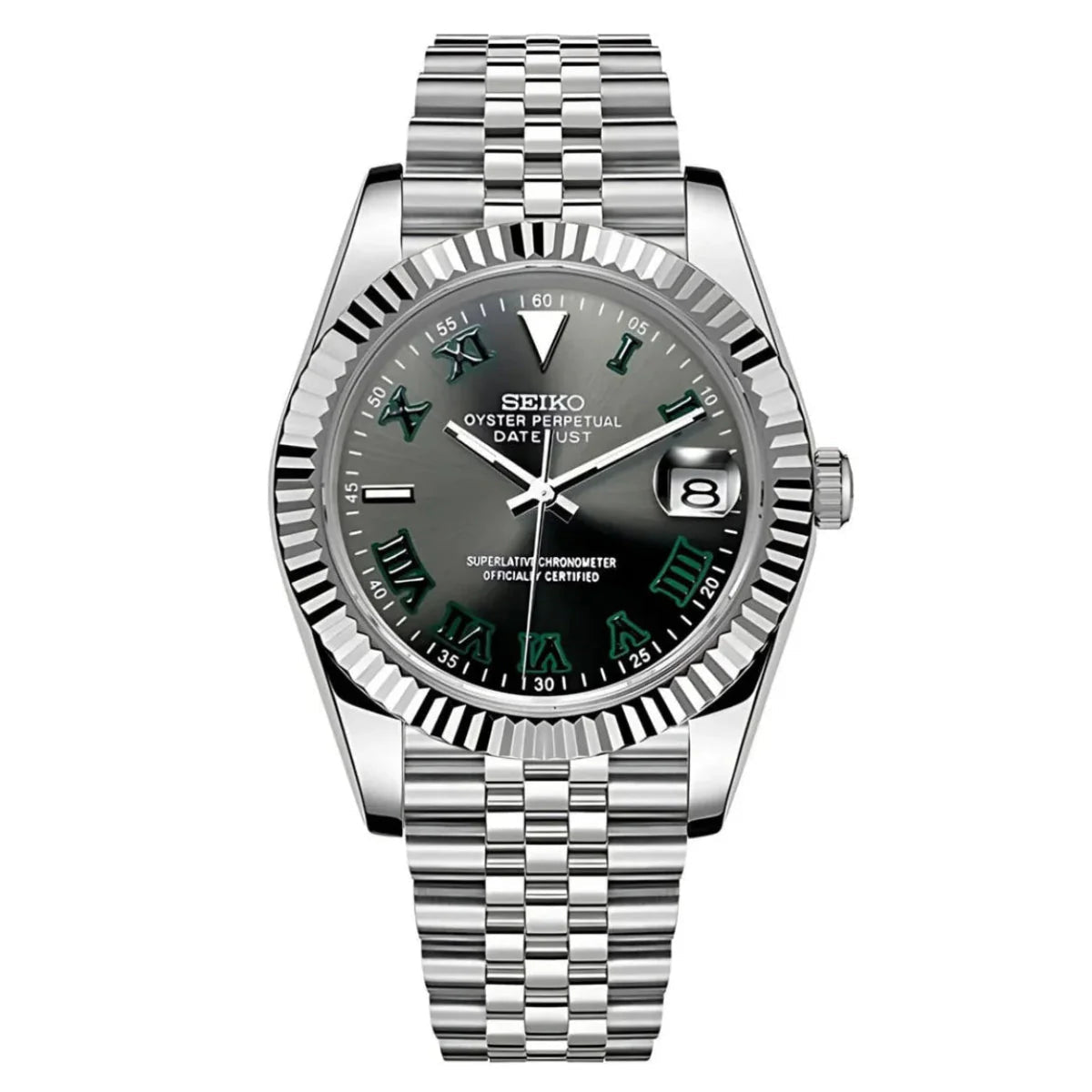 Datejust Mod "Wimbledon" Watch - Somerville Watch Co.