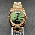 Day - Date Mod "Rose Gold/Green" Watch - Somerville Watch Co.