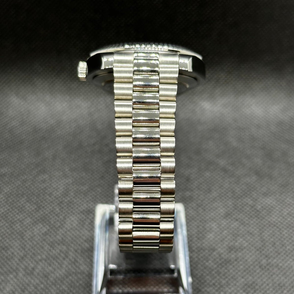 Day - Date Mod "White Roman" Watch - Somerville Watch Co.