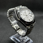 Day - Date Mod "White Roman" Watch - Somerville Watch Co.