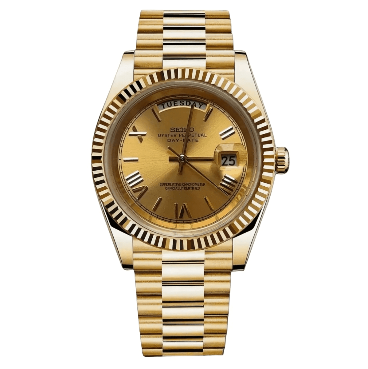 Day - Date Mod "Yellow Gold" Watch - Somerville Watch Co.