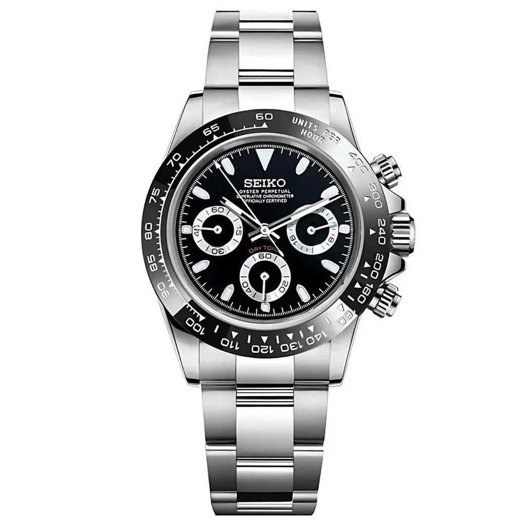 Daytona Mod "Black" Chronograph Watch - Somerville Watch Company
