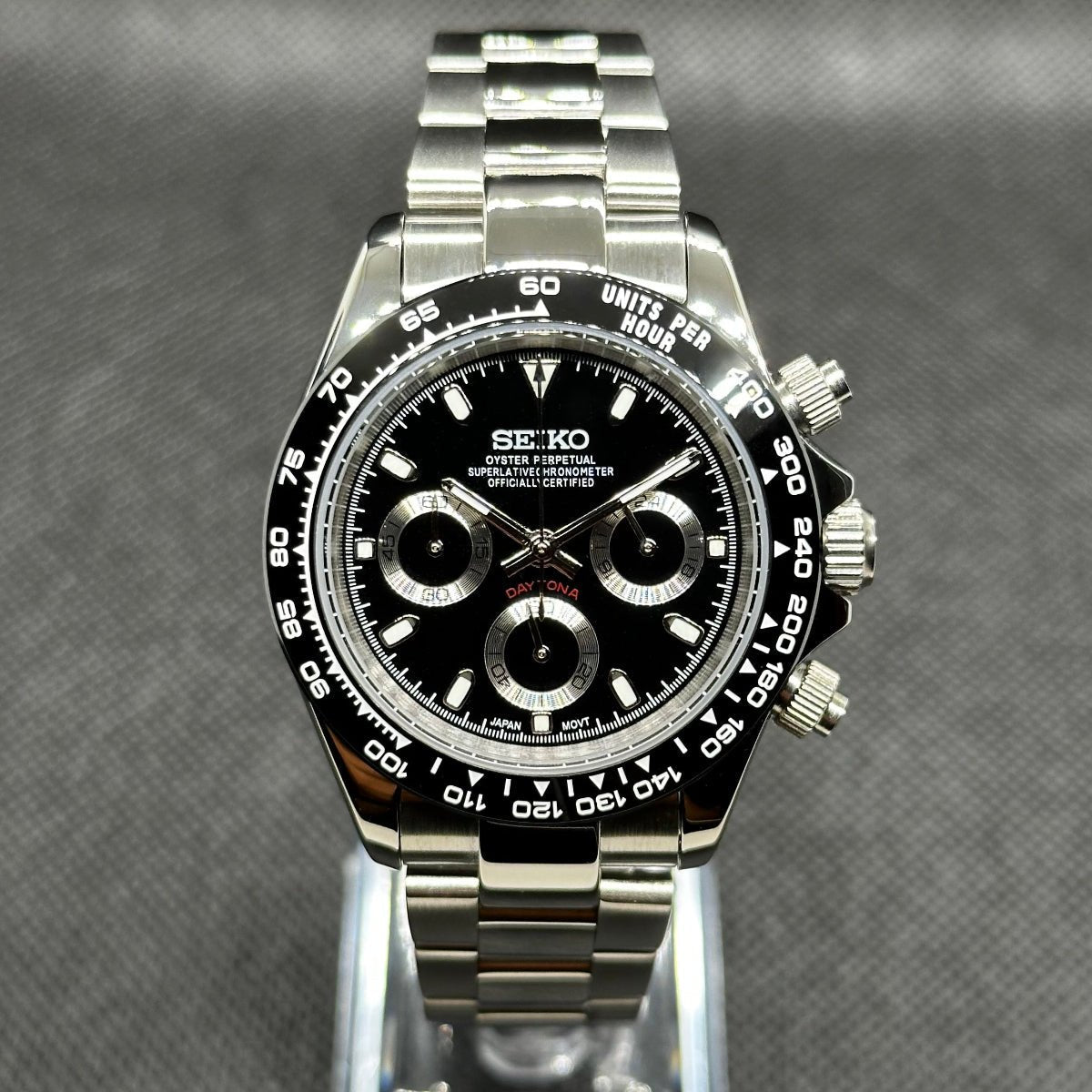 Daytona Mod "Black" Chronograph Watch - Somerville Watch Company