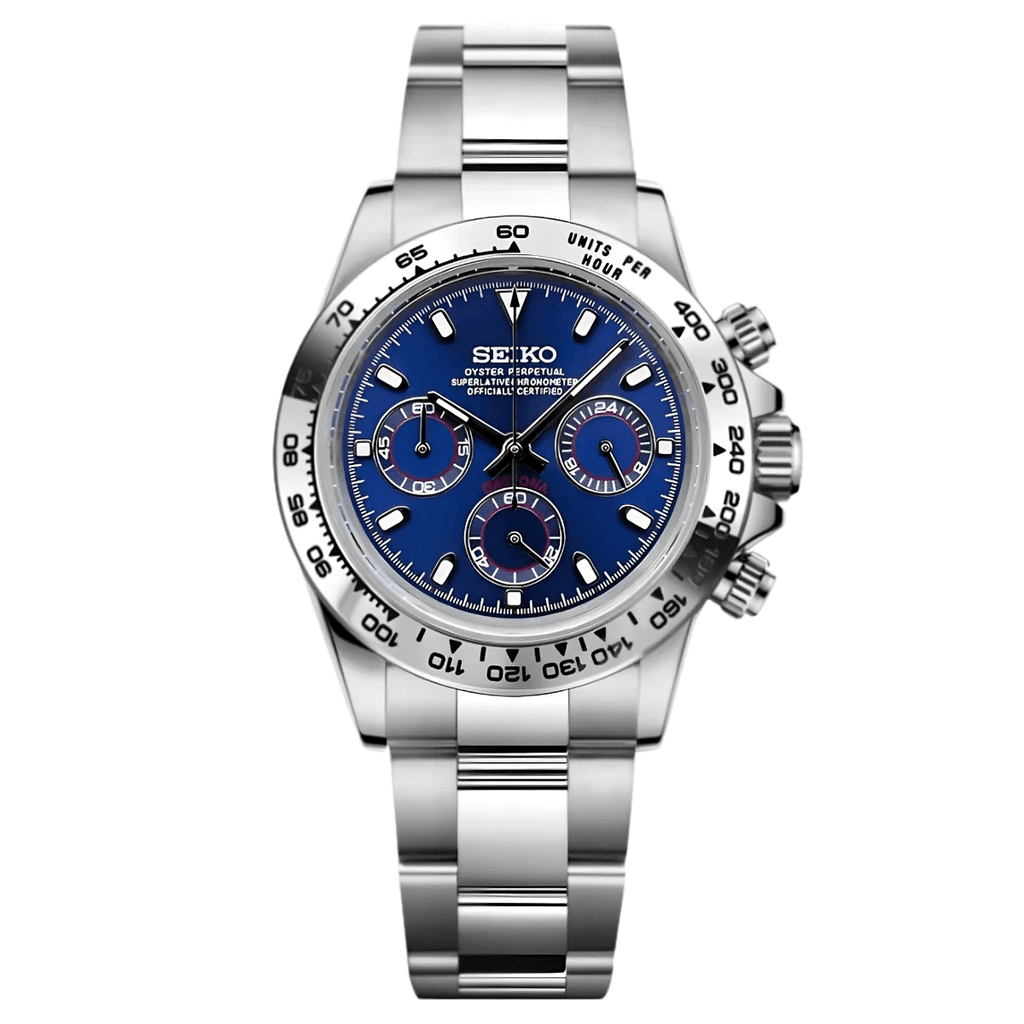 Daytona Mod "Blue" Chronograph Watch - Somerville Watch Co.