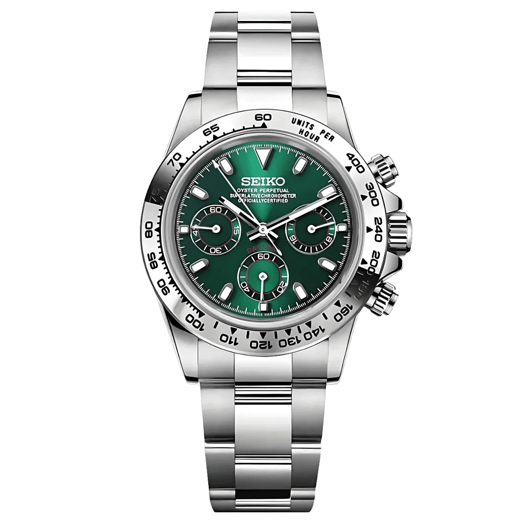 Daytona Mod "Green" Chronograph Watch - Somerville Watch Co.