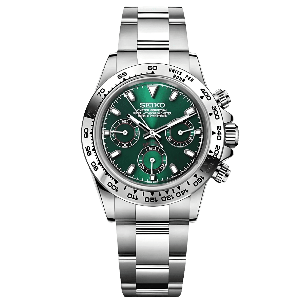 Daytona Mod "Green" Chronograph Watch - Somerville Watch Co.