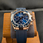Daytona Mod "Royal Blue” Chronograph Watch - Somerville Watch Company