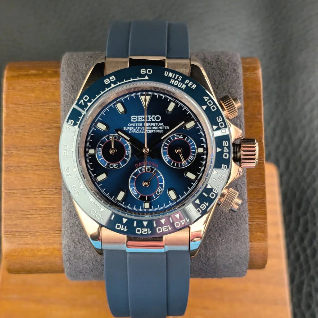 Daytona Mod "Royal Blue” Chronograph Watch - Somerville Watch Company