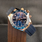 Daytona Mod "Royal Blue” Chronograph Watch - Somerville Watch Company