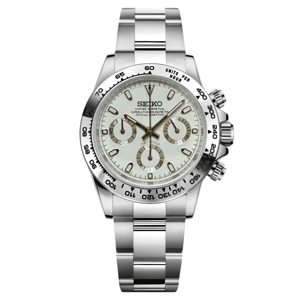 Daytona Mod "Steel" Chronograph Watch - Somerville Watch Co.