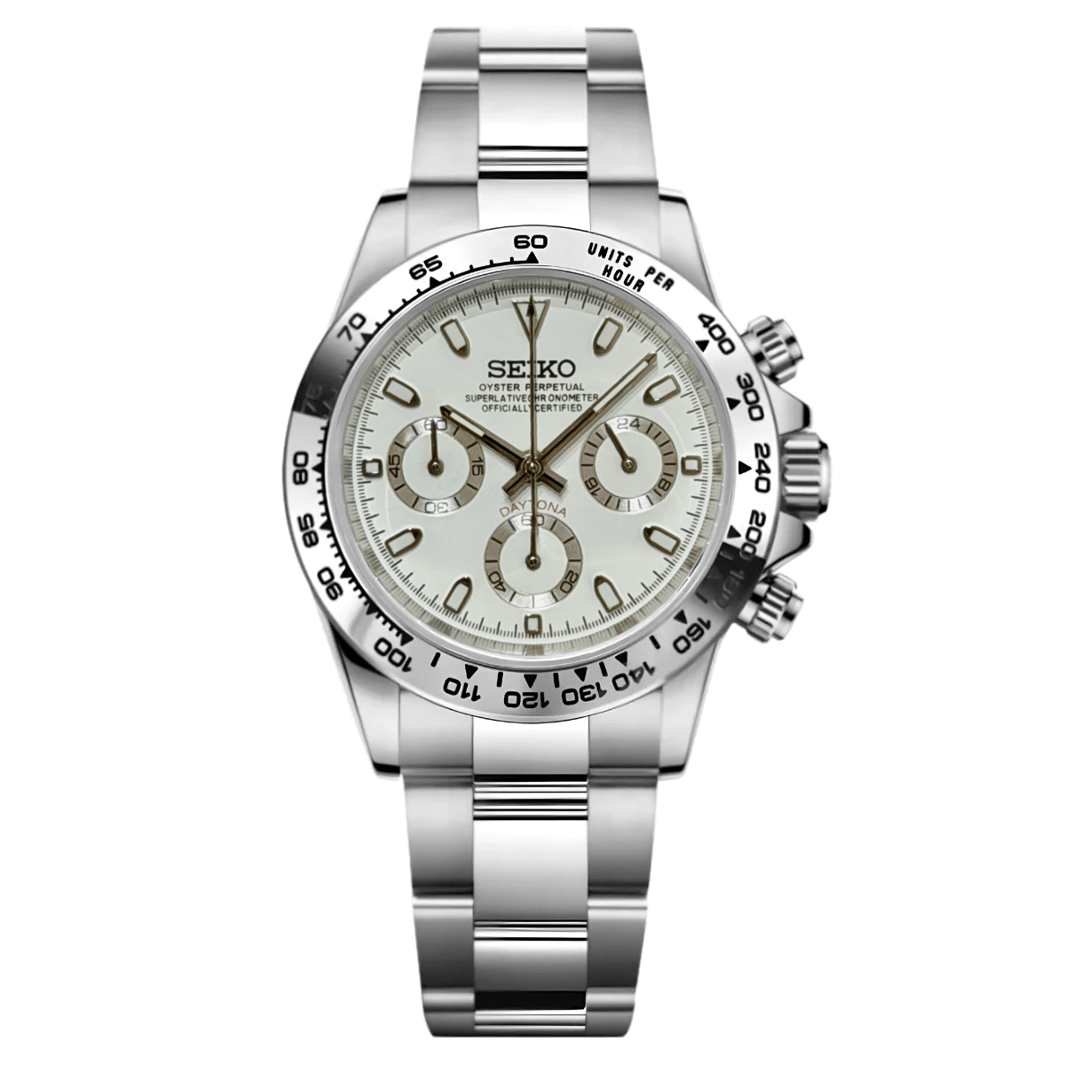 Daytona Mod "Steel" Chronograph Watch - Somerville Watch Co.