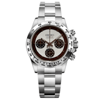 Daytona Mod "White Newman" Chronograph Watch - Somerville Watch Co.