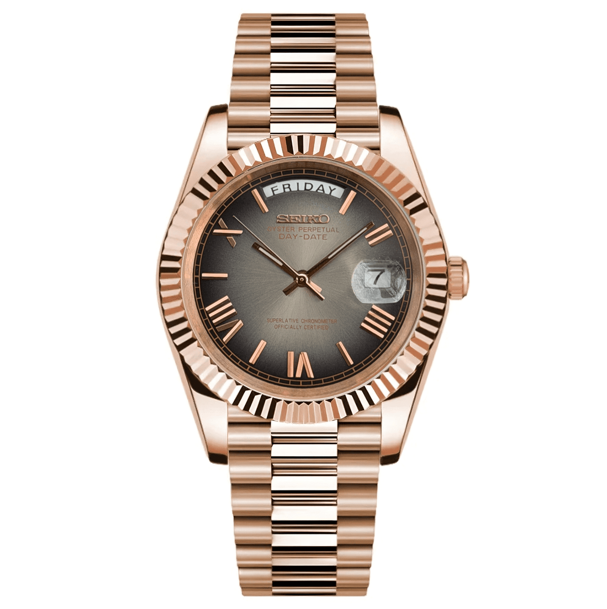 Dual-Date Mod "Rose Gold/Ombre" Watch - Somerville Watch Co.
