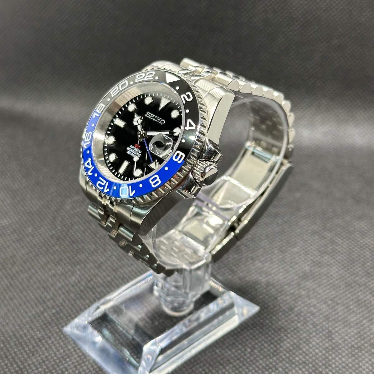 GMT Mod "Batgirl" Watch (Metallic Logo) - Somerville Watch Company
