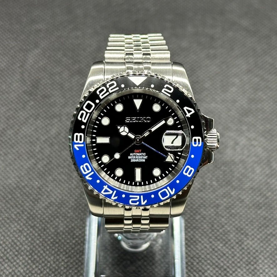 GMT Mod "Batgirl" Watch (Metallic Logo) - Somerville Watch Company