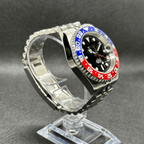 GMT Mod "Pepsi" Watch (Metallic Logo) - Somerville Watch Company