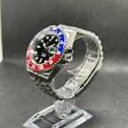 GMT Mod "Pepsi" Watch (Metallic Logo) - Somerville Watch Company