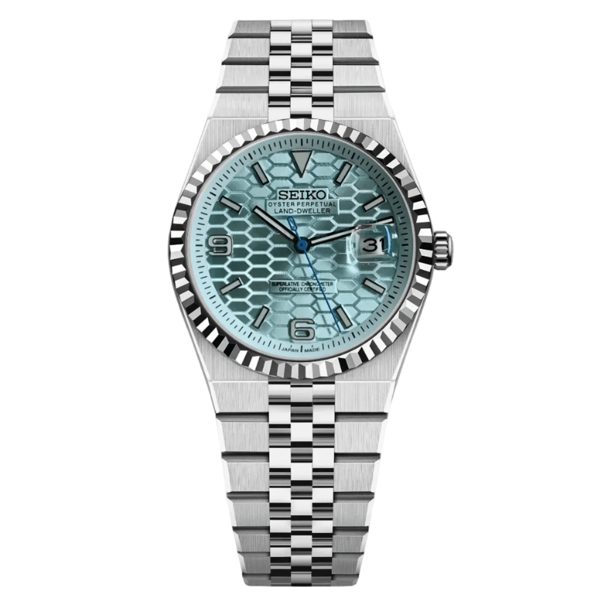 Land - Dweller Mod "Platinum" Watch - Somerville Watch Co.