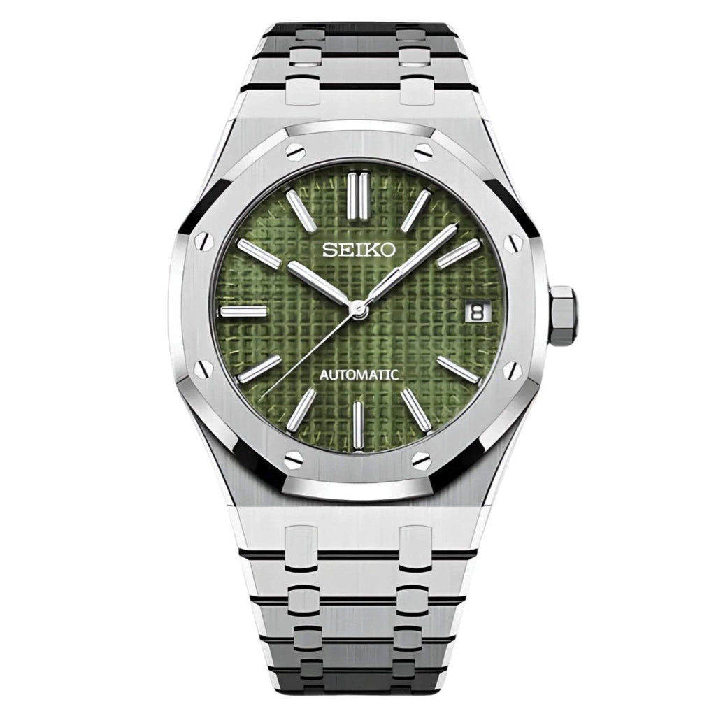 Octa Mod "Green" Chronograph Watch - Somerville Watch Co. - Green - Royal - Oak 