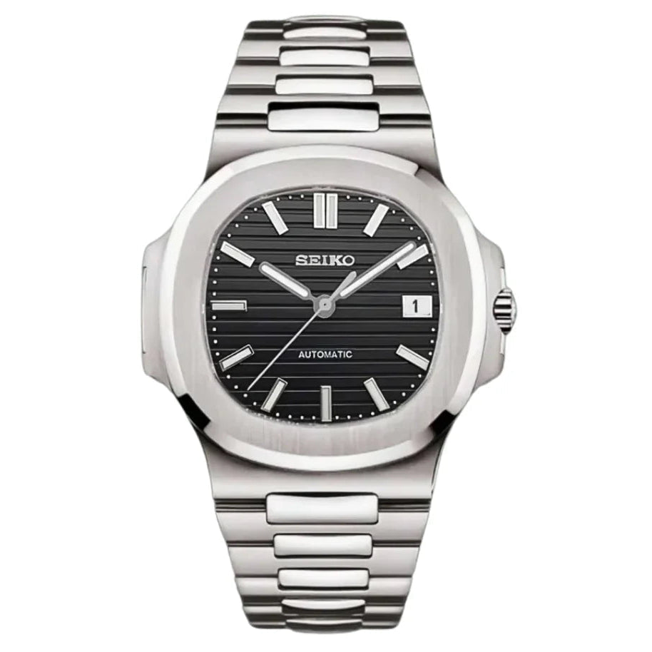 Nautilus Mod "Black" Watch - Somerville Watch Company