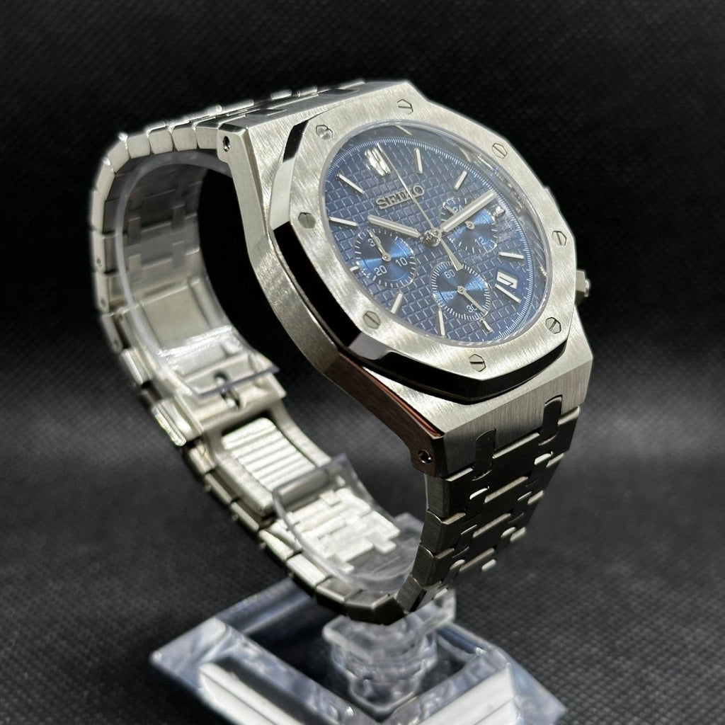 Octa Chronograph Mod "Blue" Watch - Somerville Watch Co.