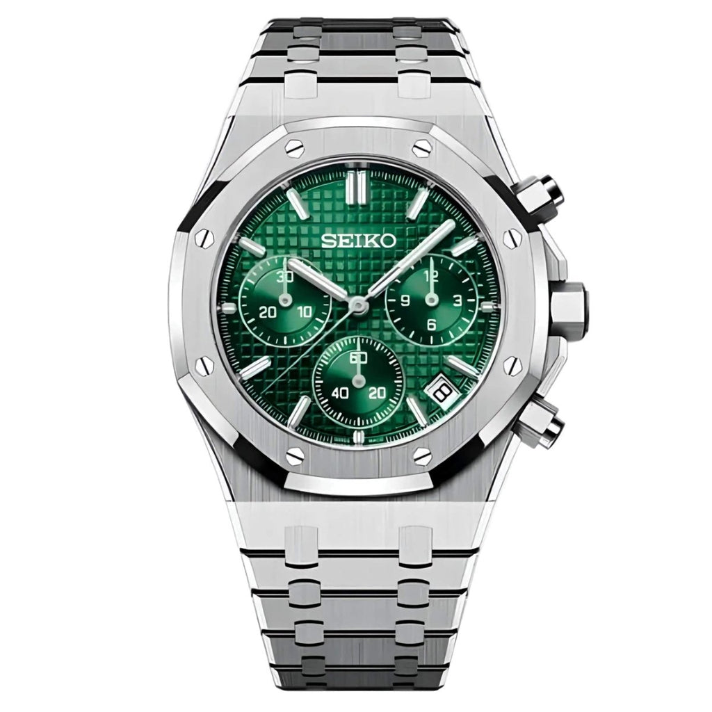 Octa Chronograph Mod "Green" Watch - Somerville Watch Co.