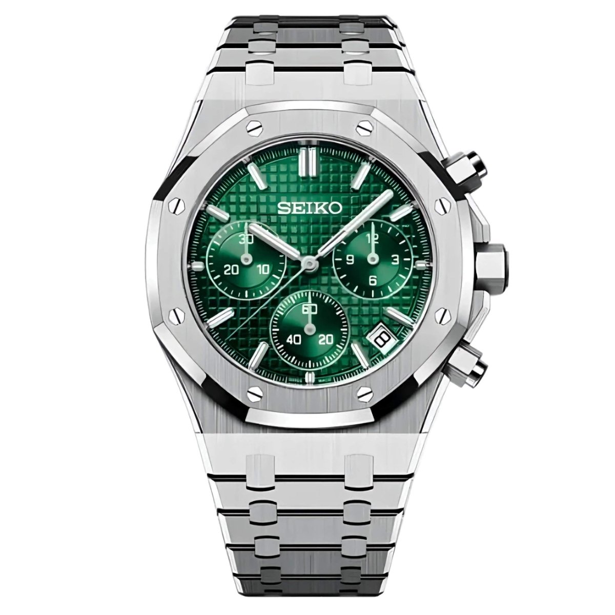 Octa Chronograph Mod "Green" Watch - Somerville Watch Co.