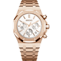 Octa Chronograph Mod "Rose Gold/White" Watch - Somerville Watch Co.