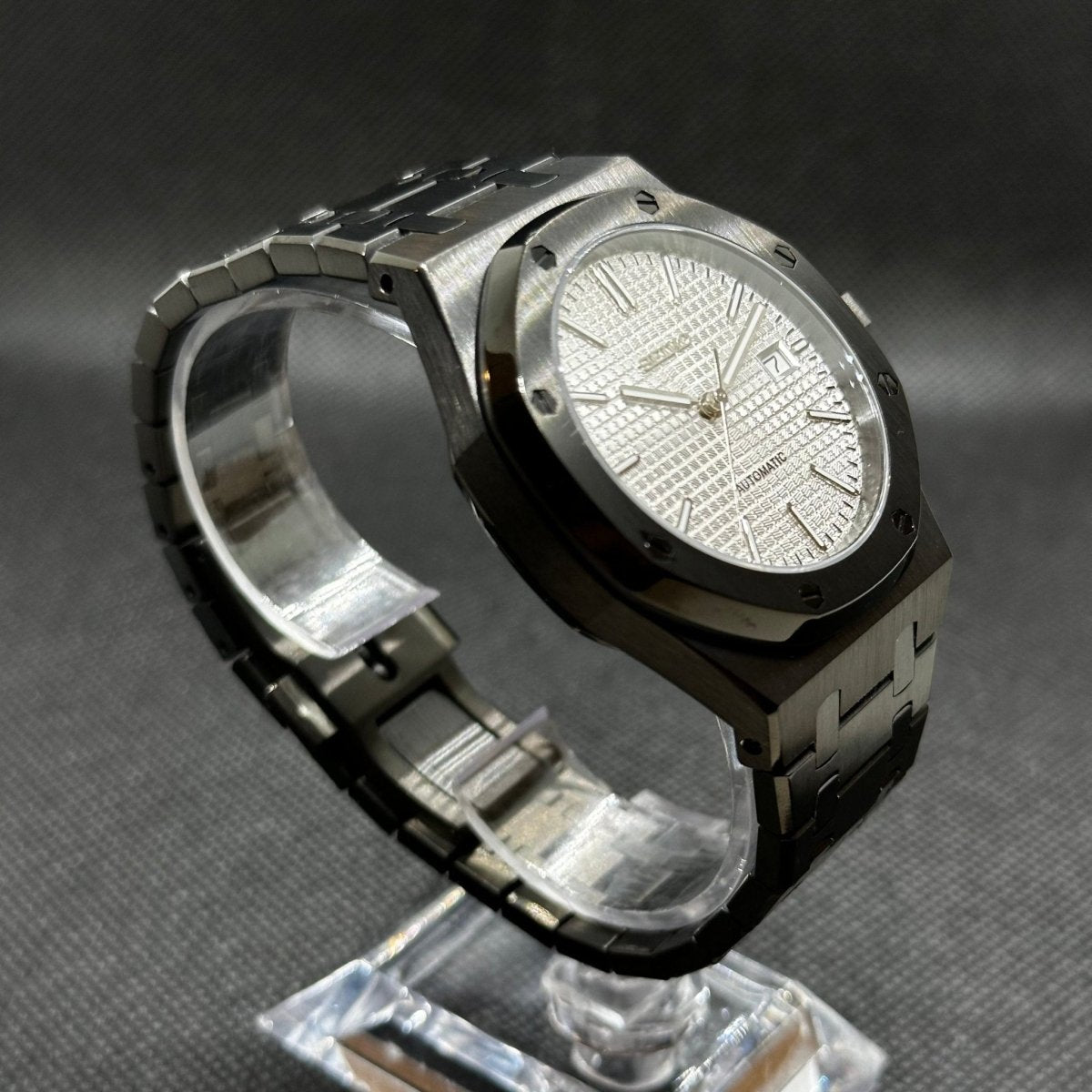Octa Mod "Black/White" Watch - Somerville Watch Co.