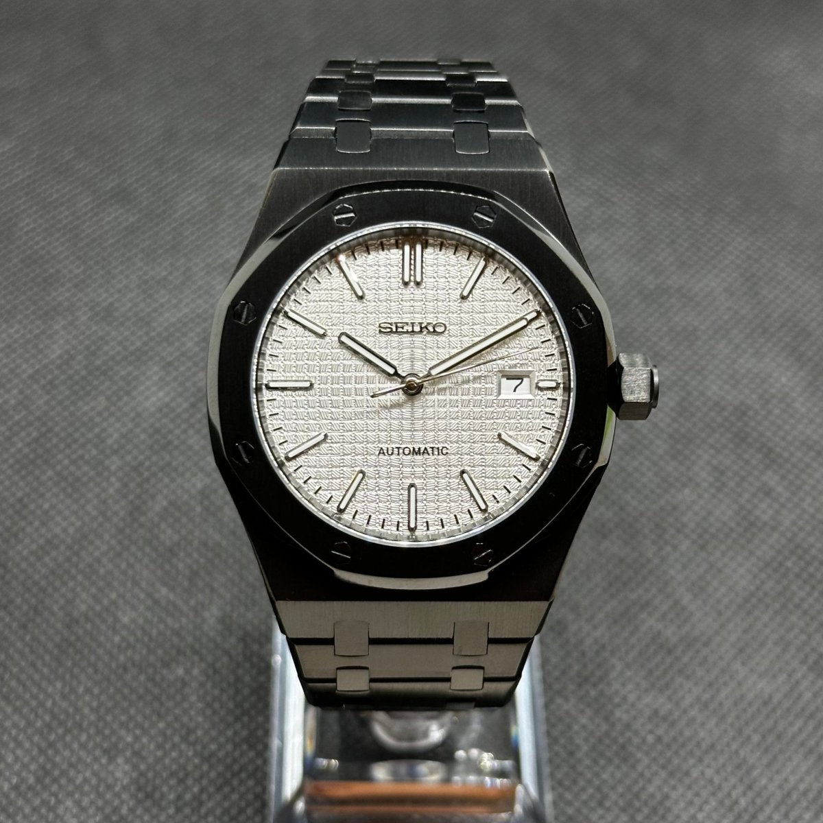 Octa Mod "Black/White" Watch - Somerville Watch Co.