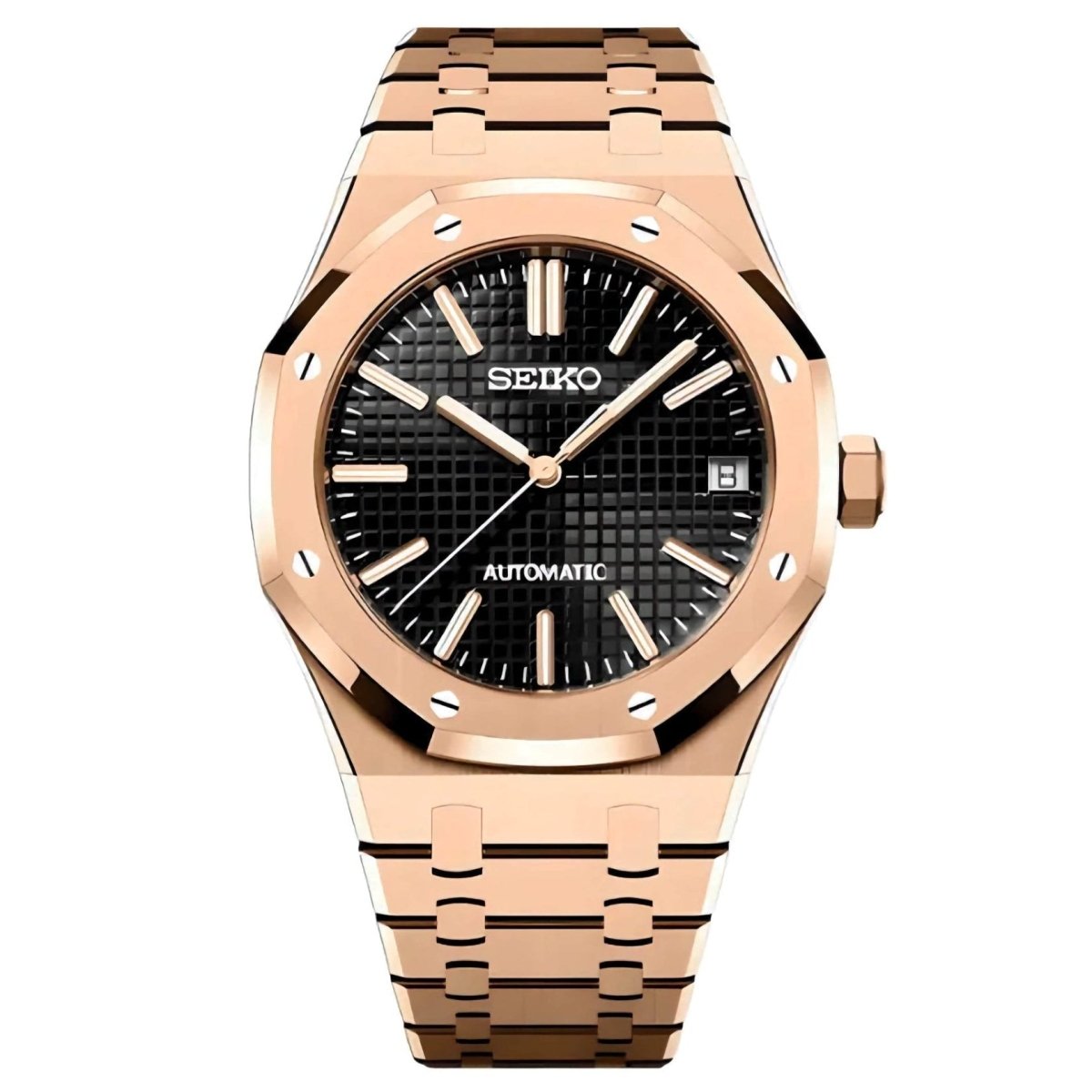 Octa Mod "Rose Gold/Black" Watch - Somerville Watch Company
