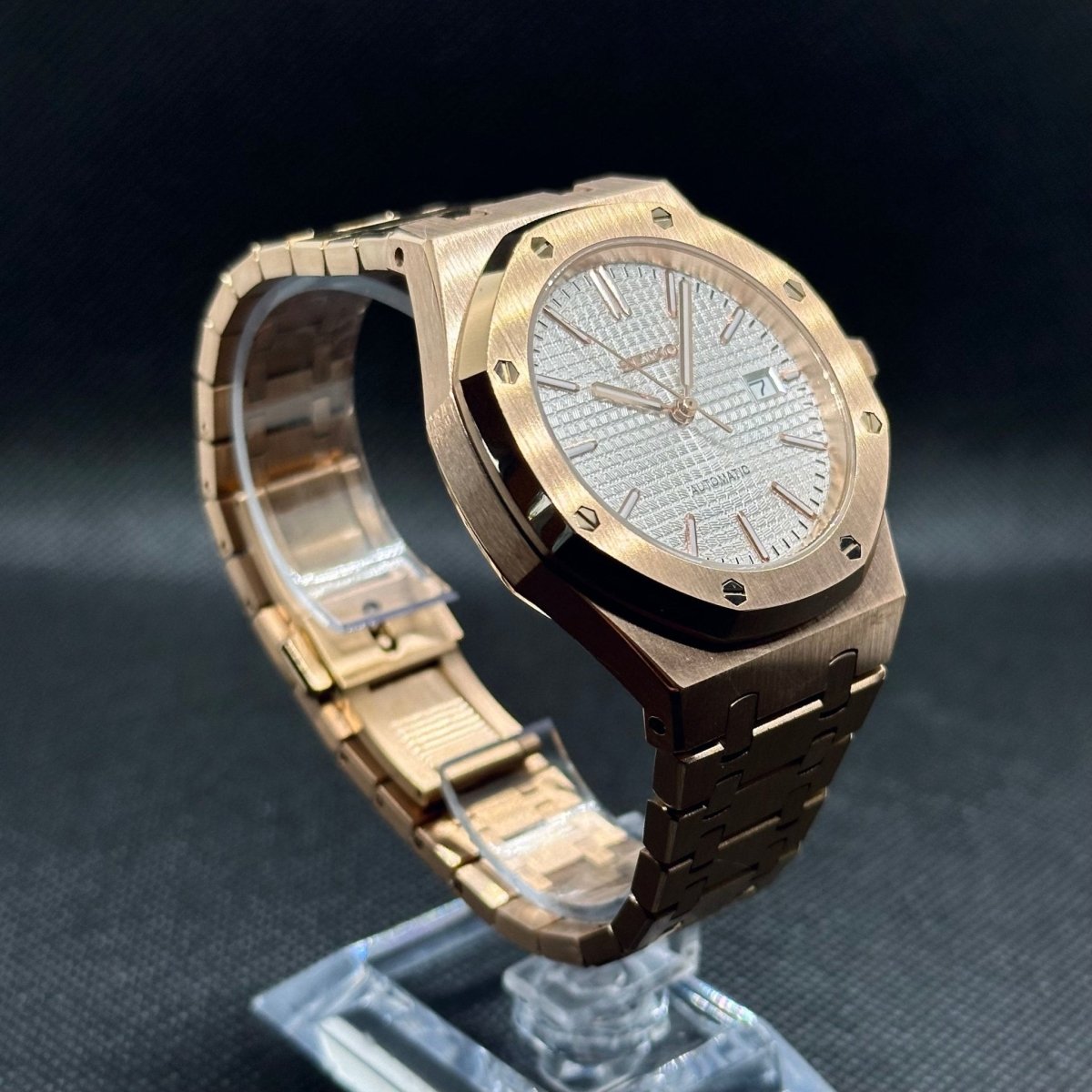 Octa Mod "Rose Gold/White" Watch - Somerville Watch Co.