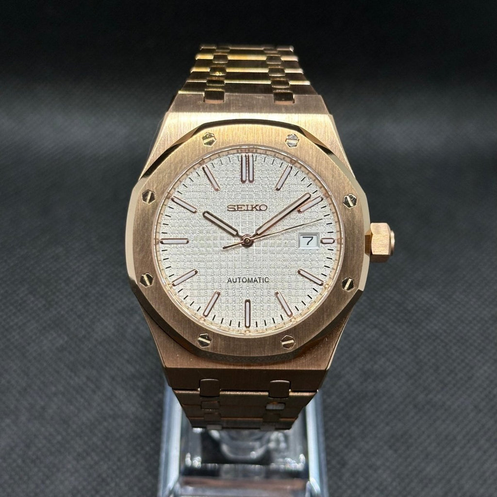 Octa Mod "Rose Gold/White" Watch - Somerville Watch Co.