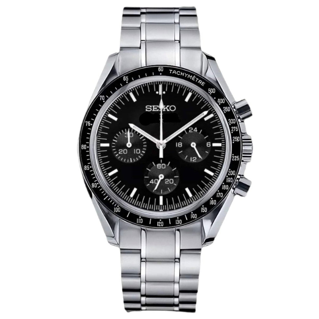 Space Mod "Black" Chronograph Watch - Somerville Watch Co.