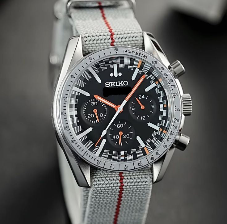 Space Mod "Fuji Redline" Chronograph Watch - Somerville Watch Company