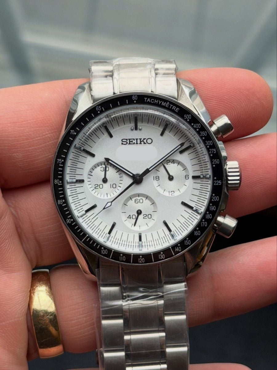Space Mod "White" Chronograph Watch - Somerville Watch Co.