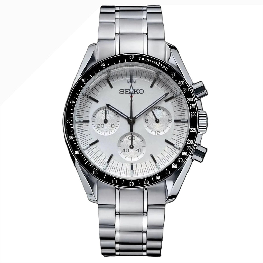 Space Mod "White" Chronograph Watch - Somerville Watch Co.