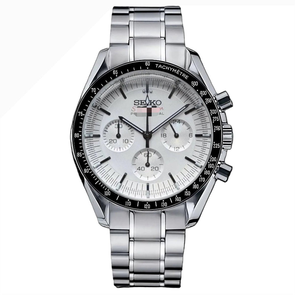 Space Mod "White" Chronograph Watch - Somerville Watch Co.
