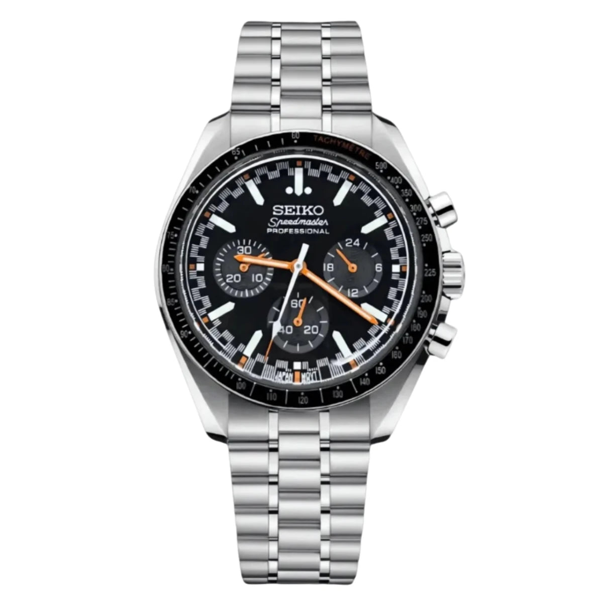 Speedmaster Mod "Black/Orange" Chronograph Watch - Somerville Watch Company