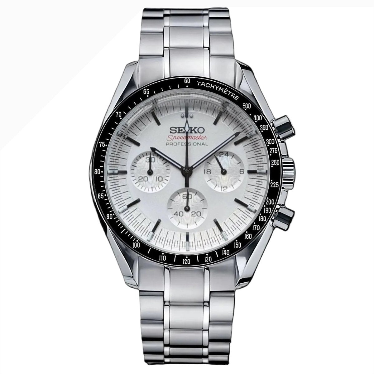 Speedmaster Mod "White" Chronograph Watch - Somerville Watch Co.