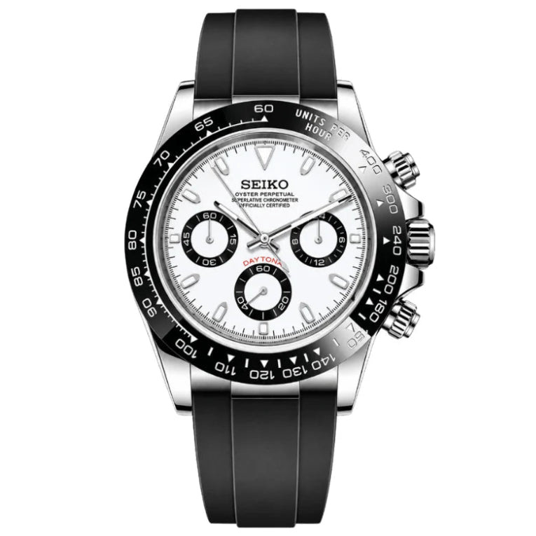 Speedway Mod "Panda/Flex" Chronograph Watch - Somerville Watch Co.