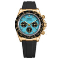 Speedway Mod "Tiffany Gold/Flex" Chronograph Watch - Somerville Watch Co.