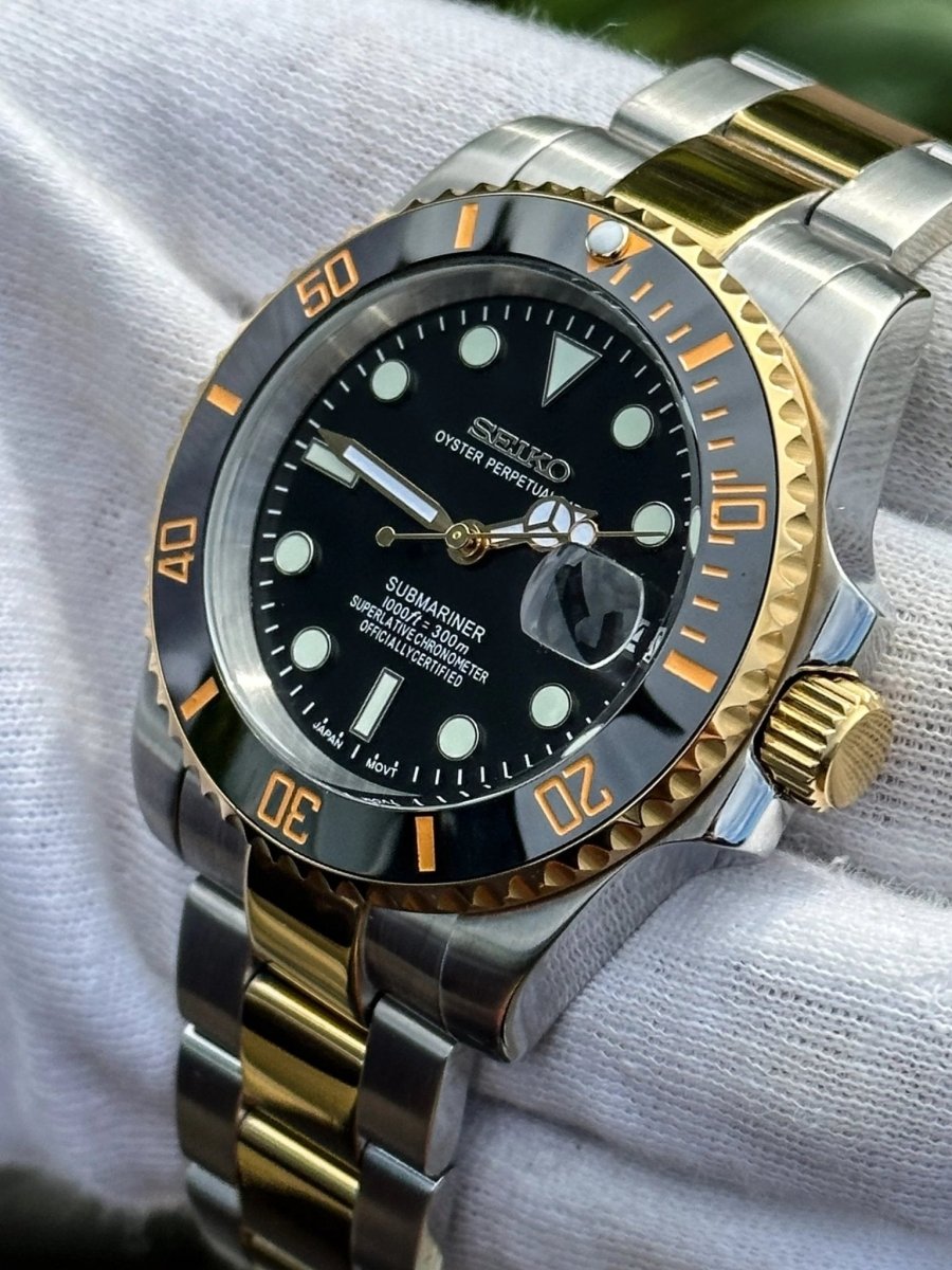 Submariner Mod "Two - Tone" Dive Watch - Somerville Watch Co.
